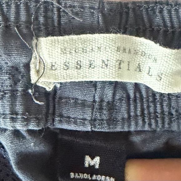 Men's Dark Gray Patterned Drawstring Shorts - Picture 3 of 5